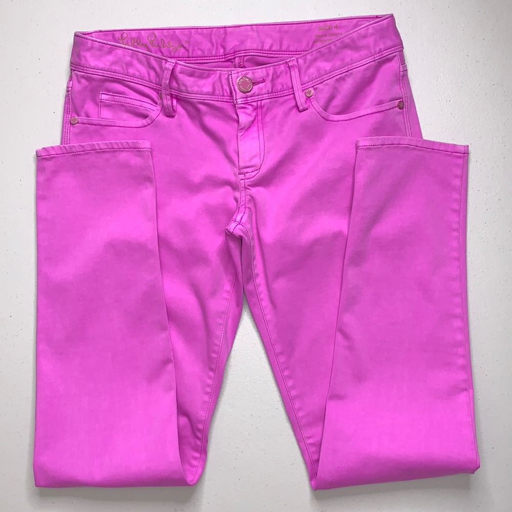 EUC Lilly Pulitzer Worth Skinny 5-pocket pants